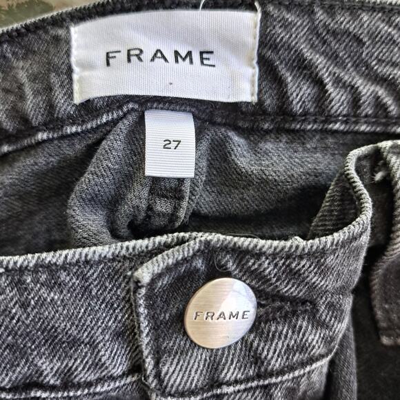 FRAME Denim Le Garcon Wilkinson Destruct Crop Jean Size 27 - Picture 6 of 11